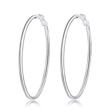 Pendientes de plata de 5-8cm de diámetro para mujer y niña, joyería clásica de alta calidad, antialérgicas, precio al por mayor 2024 - compra barato