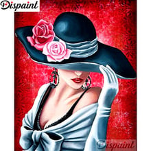 Pintura completa de diamante/quadrado redondo 5d faça você mesmo pintura "flor mulher" bordado ponto cruz 3d decoração de casa a10919 2024 - compre barato