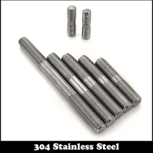 M3 M3*50 M3x50 M3*55 M3x55 M3*60 M3x60 304 Stainless Steel 304ss DIN835 Screw Headless Double End Thread Rod Bolt Stud 2024 - buy cheap