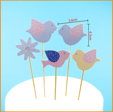 1set Bird Happy Birthday Cupcake Cake Topper Cake Flags Baby Shower Birthday Party Decoration Cake Baking Party Supplies 2024 - buy cheap