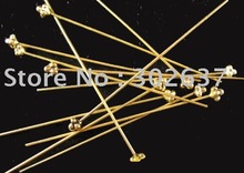 FREE SHIPPING 150pcs Antiqued gold Three Pyramid head pin A879G 2024 - купить недорого
