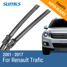 SUMKS Wiper Blades for Renault Trafic 24"&21"/26"&19" Fit Hook / Push Button Arms 2001 - 2017 2024 - buy cheap