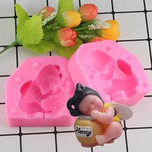 Mujiang molde de decoração de bolos 3d, utensílios para decoração de bolo formato de vela de chocolate diy com molde para sabão 2024 - compre barato