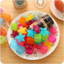6pcs/ lot Square Shaped Ice Cubes Plastic Reusable Multicolour Ice Cube Physical Cooling Tools Party Tool 2024 - buy cheap