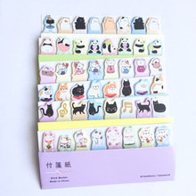 Animal Panda Cat Memo Pad N Times Sticky Notes Escolar Papelaria School Supply Bookmark Label 2024 - buy cheap