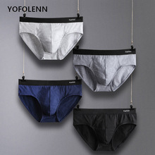 4 Pieces/lot Men's Breathable Underpants Men Briefs Underwear Cotton Comfortable Sexy Mens Soft Brief Solid Shorts Male Panties 2024 - buy cheap