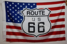 Bandera de la Ruta 66 en EE. UU. Con rayas y estrellas, productos en oferta, Banner de 3x5 pies, 150x90cm, agujeros de metal de latón 2024 - compra barato