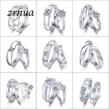 ZRHUA-anillos de plata esterlina 925 para hombre y mujer, accesorio Original de alta calidad para dedo, joyería Bague 2024 - compra barato