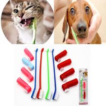 1 Set Pet Cat Dog toothbrush Finger Brush Dental Care For Pet Teeth Cleaning 2AU3 2024 - buy cheap