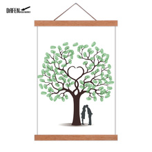 DIY Magnetic Wooden Frame Hanger Photo Wood Wall Hanging Painting Home Room Decor Wooden Poster Hanger 2024 - buy cheap