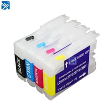 Cartucho de tinta recarregável lc57 lc51, cartucho para lc960 lc57 lc10 lc1000 brother mfc 240cn fax2480c dcp130c 330c 540cn 750cw 2024 - compre barato