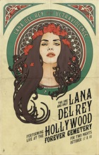 Decoración de casa Lana Del Rey estrella de la música 10-seda arte etiqueta de la pared de decoración regalo 2024 - compra barato