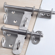1pcs Practical Silver Stainless steel  Doors And Windows Latch Slide Lock Safety Easy To Install household hardware 2024 - buy cheap