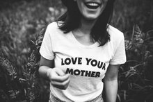 Skuggnas Summer Short Sleeve Tees LOVE YOUR MOTHER T-Shirt Funny Graphic Casual Tops 90s fashion tumblr aesthetic clothes 2024 - buy cheap
