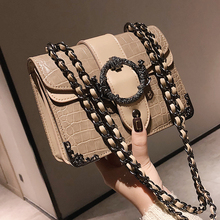 Luxury Handbag Retro Fashion 2021 New Quality PU Leather Women's Designer Handbag Crocodile pattern Chain Shoulder Messenger Bag 2024 - купить недорого