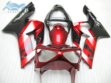 Free Custom fairings kit for KAWASAKI 2003 2004 Ninja ZX6R ZX 636 Injection sport fairing kits ZX 6R 03 04 red black aftermarket 2024 - buy cheap