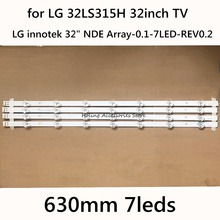 Tira de luces LED para TV LG de 32 pulgadas, tira de LED para iluminación trasera de 630mm para TV de 32 pulgadas, innotek, NDE, Array-0.1-7LED-REV0.2, REV0.4, 331537502, nuevo, 3 unidades por lote 2024 - compra barato