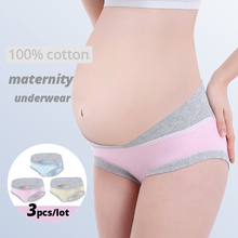 3PCS/Lot Maternity Panties Low Waist Pregnancy Underwear Women Under the Bump Belly Support Women U-Shape Cotton Panties mama 2024 - buy cheap