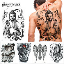Glaryyears 14 видов конструкций 1 лист большой полный задник временная татуировка для боди-арта наклейка TB грудь Классический Тотем Тигр крутая наклейка 2019 2024 - купить недорого