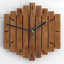 Slient Xylophone Wooden Wall Clock Modern Design Vintage Rustic Shabby Clock Quiet Art Watch Home Decoration 2024 - buy cheap