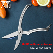 XYj Household Kitchen Scissors Stainless Steel Scissor Chicken Fish Bone Cut Shears Opener Multifunctional Cooking Clippers Tool 2024 - buy cheap