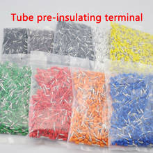 1000 PCS E1008 Tube pre-insulating terminal insulated cable wire connector crimp terminal (type TG-JT) AWG #18 VE1008 2024 - buy cheap