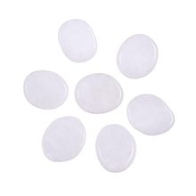 7 pcs White Jade Chakra Stone Set polished Palm Stone with One Bag PS026 2024 - buy cheap