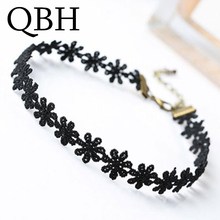 NK715 Fashion Hot Tattoo Punk Collares Vintage Love Lace Flower Necklace Choker For Women Chain Jewelry Statement Collier 2024 - buy cheap