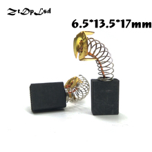 Ztdplsd 2 pcs/pares 6.5x13.5x17mm mini broca moedor elétrico substituição escovas de carbono peças de reposição para ferramenta rotativa elétrica 2024 - compre barato