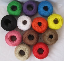 1 piece (100m) 12 color hemp cords,waxed hemp twine, hemp twine cord hemp rope used in all kinds packing 2024 - buy cheap