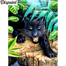 Dispaint-pintura de diamante 5D DIY "Animal leopardo", cuadrados o redondos de imitación bordado de diamantes, estilo punto de cruz 5D, decoración del hogar, A10874 2024 - compra barato