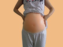silicone 2-4 month 1000g woman pregnant Belly  births Fake realistic belly False Baby pregnancy belly fake pregnant belly 2024 - buy cheap