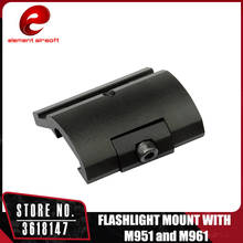 Element Flashlight RIS Offset Rail Mount with M951 M961 for Eronomic Handguard Rail Airsoft Accessories BK DE EX289 2024 - buy cheap