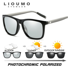 Top Quality Square Chameleon Sunglasses Male Polarized Photochromic Discoloration Sun Glasses Men Women Oculos De Sol Masculino 2024 - buy cheap