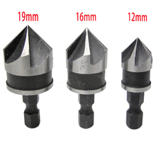 3pcs/set 12/16/19mm  90 Degree Countersink Drill Bit for Wood Metal DIY tools 2024 - buy cheap