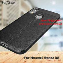 Wolfrule Case Huawei Honor 8A Pro Case JAT-L41 6.09" Fashion Lichee Style Silicone Rugged Hybrid Cover For Huawei Honor 8A Pro 2024 - buy cheap