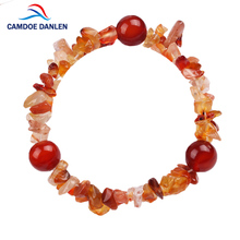 6 Design Unusex Natural Stone Red Carnelian Crystal Bracelets 12MM Round Beads Gravel Trendy Bracelets Bangle For Women Jewelry 2024 - buy cheap