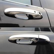 Alça protetora de decoração da porta do carro, cromada, abs, para jeep grand cherokee 2014 a 2017, acessórios de decoração, acabamento, 8 peças 2024 - compre barato