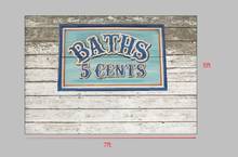 5X7ft Customized BATHS 5 CENTS Horizontal photography backdrop for newborn baby  XT-5029 2024 - buy cheap