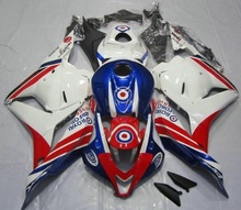 Kit de carenado de inyección km para CBR600RR, CBR 600, CBR600 RR, F5, 2009, 2010, 2011, 2012, rojo, blanco y azul 2024 - compra barato