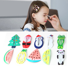 Cute Cartoon Fruit Animal Girls Hairpins Princess Barrettes Children Flamingo Hair BB Clips Kid Mermaid Hair Accessories Gifts 2024 - buy cheap