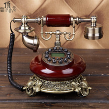 Вращающийся античный телефон Ye are верх, Европейский Винтажный домашний офисный телефон, стационарное украшение для дома, искусство, деревенская подсветка 2024 - купить недорого
