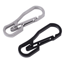 2020 New Useful Stainless Steel Buckle Carabiner Keychain Key Ring Clip Hook Outdoor #NE1105 2024 - buy cheap