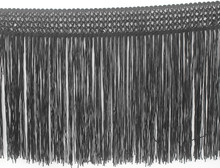 Artesanato Preto Trançado Poliéster Fringe Tassel Aparamento Guarnição Do Laço Costurar Apliques Para Roupas Cortina Vestido Latin Samba 5 quintal /T1322 2024 - compre barato