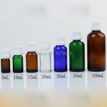 5ml,10ml,15ml,20ml,30ml,50ml,100ml Colorful Glass Bottle White Screw Cap,Essential Oil Bottle DIY Sample Vials Cosmetic Packing 2024 - buy cheap