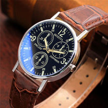 Wristwatch leather Casual Steel Six Pin Watches Quartz Men's Watch Blue Glass Belt Watch Analog Men Fashion Classics Gifts f80 2024 - buy cheap