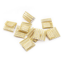 10pcs 8 Rows Gold Silver Wedding Napkin Rings Diamond Table Decoration Accessories Bow Covers Holders DIY Decorations 2024 - buy cheap