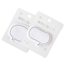 2 Pcs Kawaii Creative Cartoon Dialog Box Stickers Weekly Plan Sticky Notes Post Memo Pad Korean Stationery School Supplies Gif 2024 - buy cheap