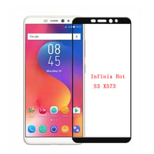 Tempered Glass For Infinix Hot S3 Full Coverage Screen Protector 9H Protective Glass Front Film For Infinix X573 Smartphone Case 2024 - buy cheap