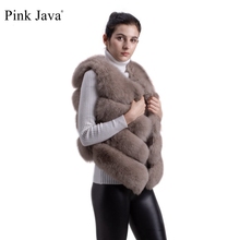Java qc8005 colete de pele real real, casaco feminino e feminino de inverno com pele 2024 - compre barato